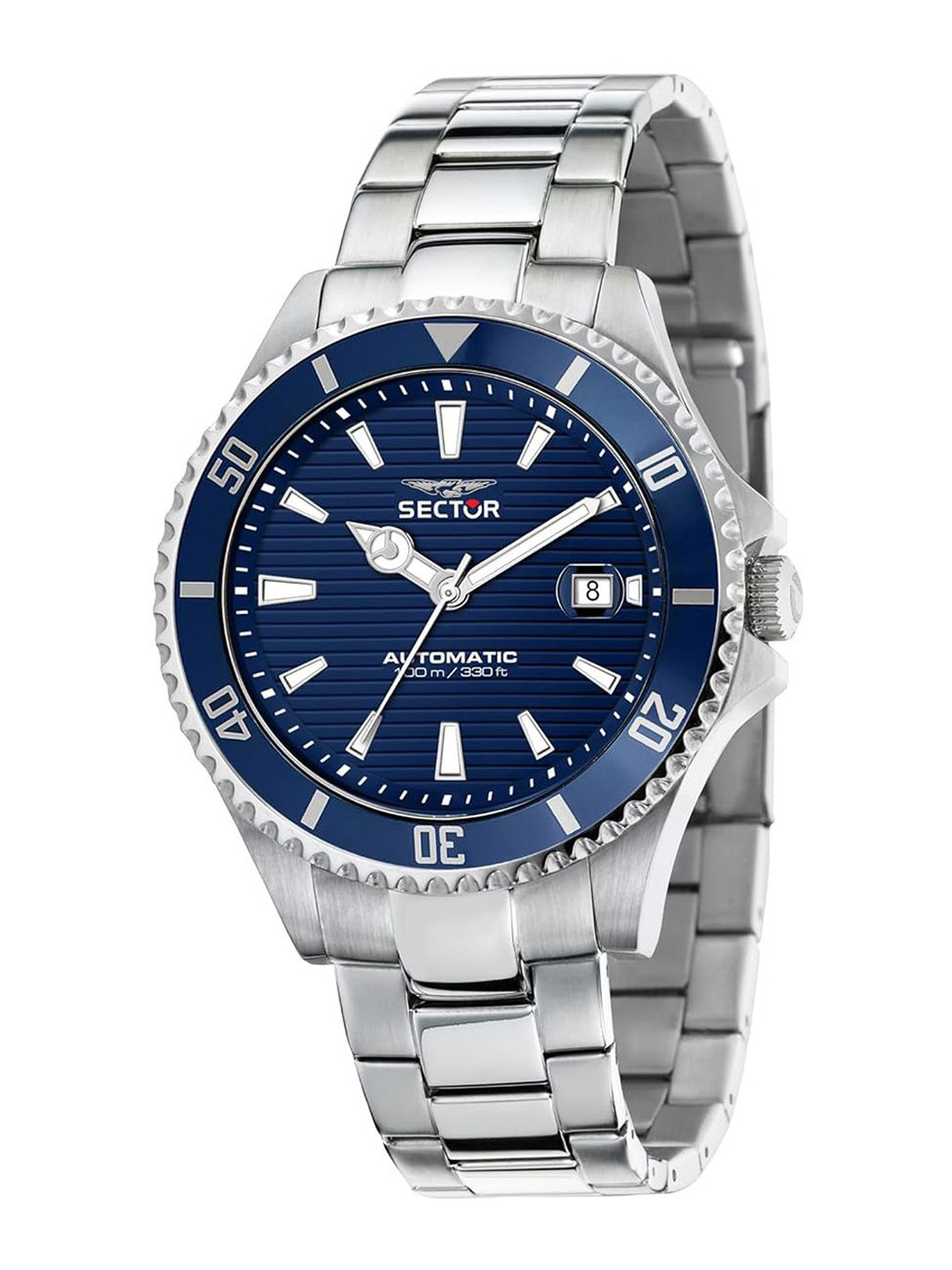 Sector Men Dial & Stainless Steel Straps Analogue Automatic Motion Powered Watch R3223161007