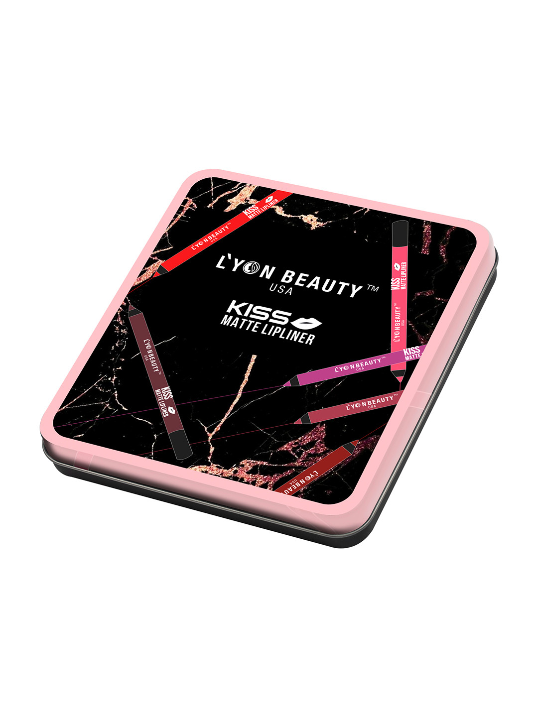 Lyon Beauty Set of 12 Kiss Matte Lip Liner- 14.4g Each-13-14-15-16-17-18-19-20-21-22-23-24