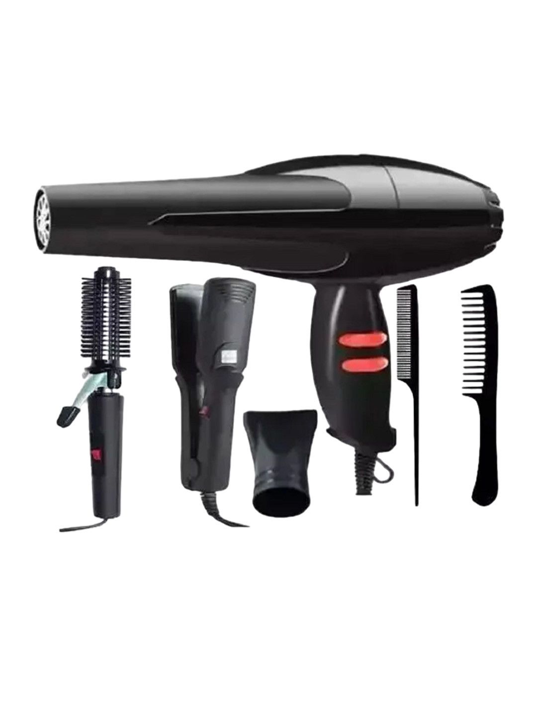 CK INDIA 1500 Watts Hair Dryer 522 Straightener & 471B Curler & 2 Tail Comb Combo