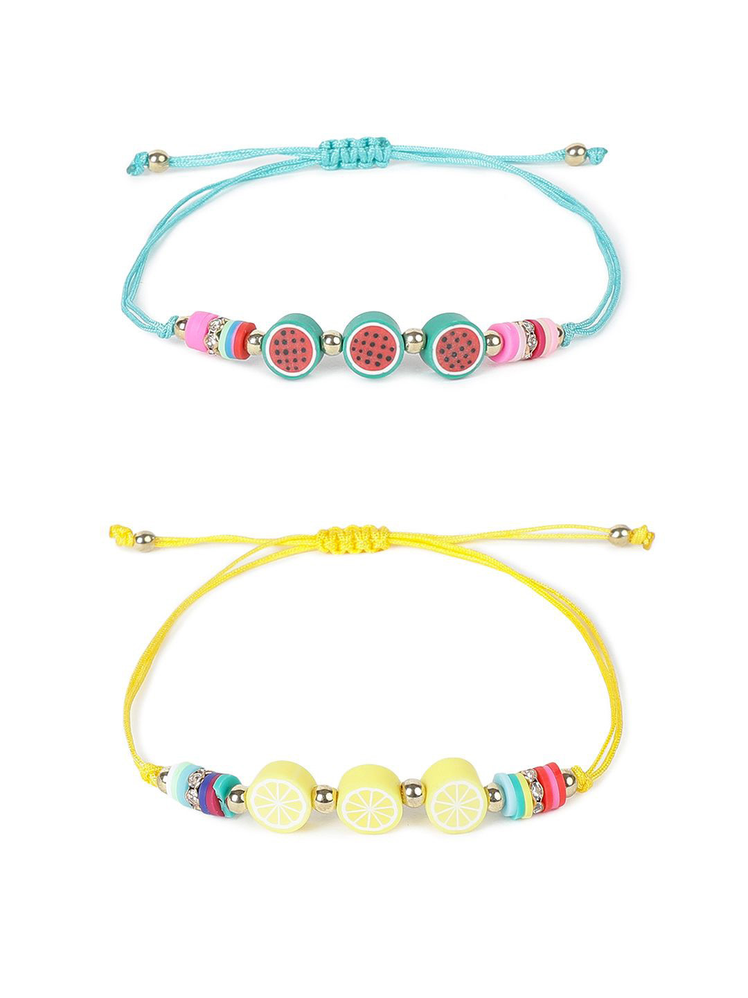 EL REGALO Kids Set Of 2 Beaded Charm Bracelets