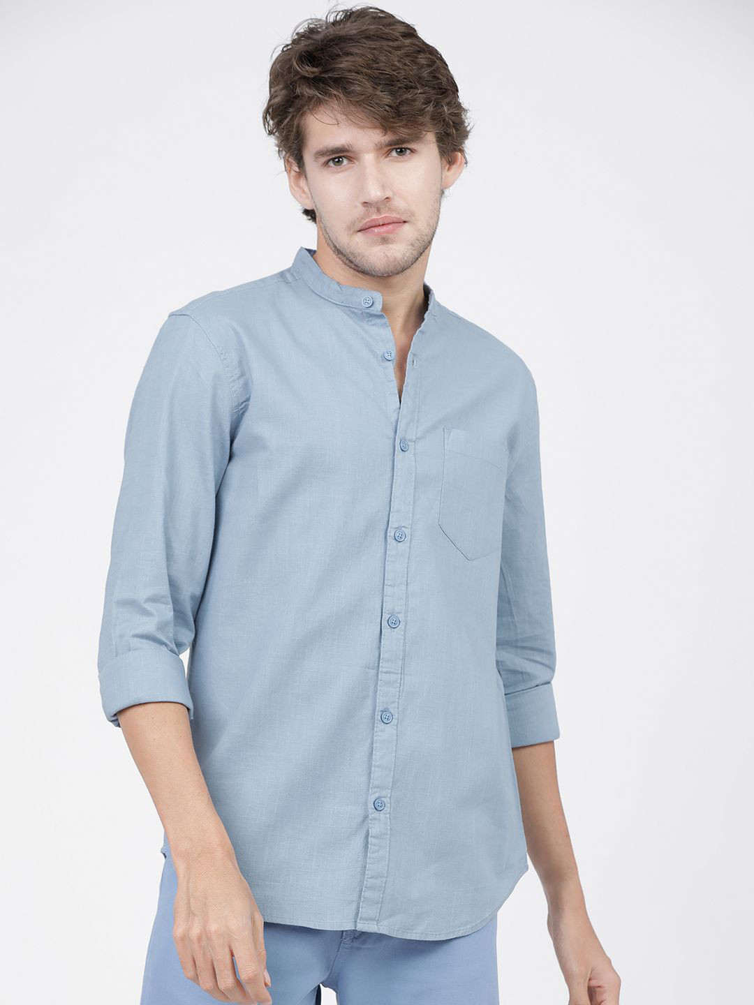 Ketch Mens Solid Casual Slim Fit Shirt