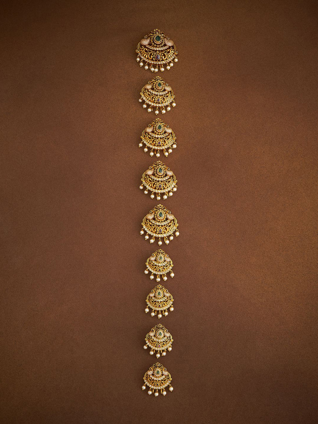 Kushal's Fashion Jewellery Women Set Of 9 Beaded French Barrette Hair Accessory