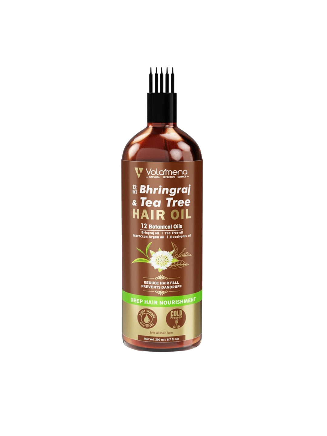 Volamena 12in1 Bhringraj & Tea Tree Hair Oil For Reduce Hair Fall 200 ml