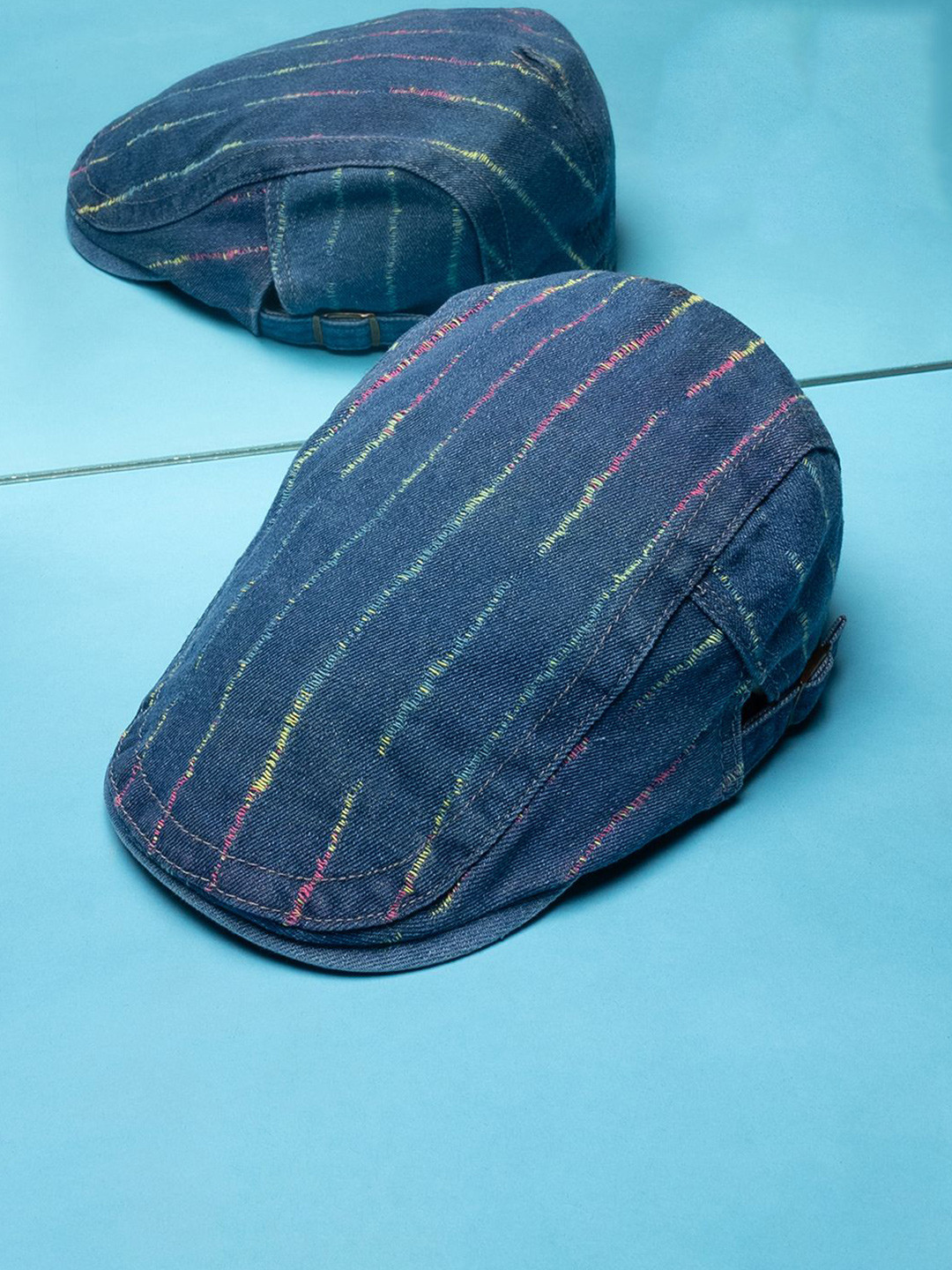 French Accent Men Baseball Self Design Cap