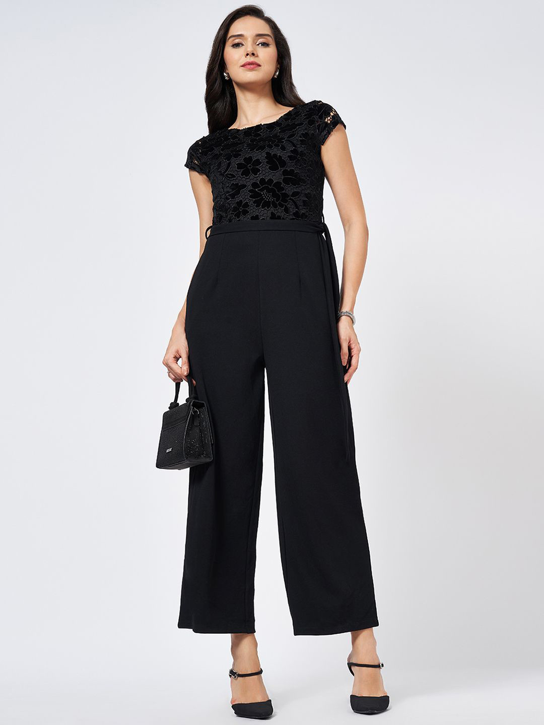 Honey by Pantaloons Basic Jumpsuit 8909044647191-JET BLACK