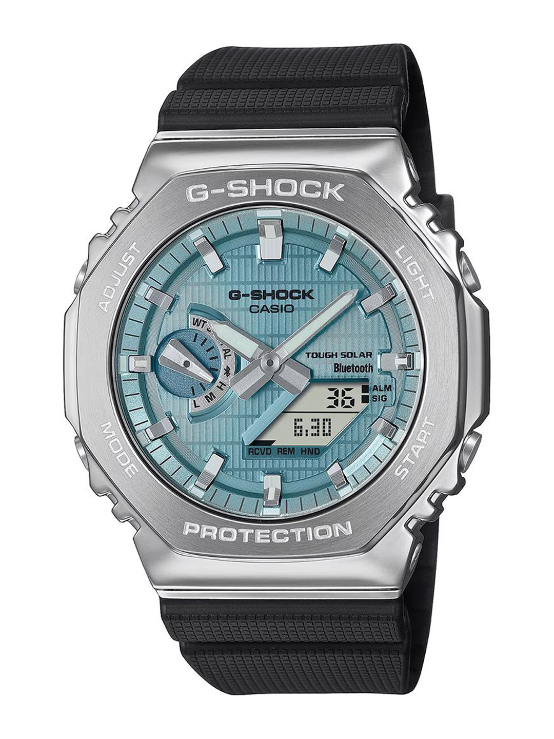 CASIO G-Shock GBM-2100A-1A2DR Turquoise Blue Analog-Digital dial Bio-Based Resin G1582