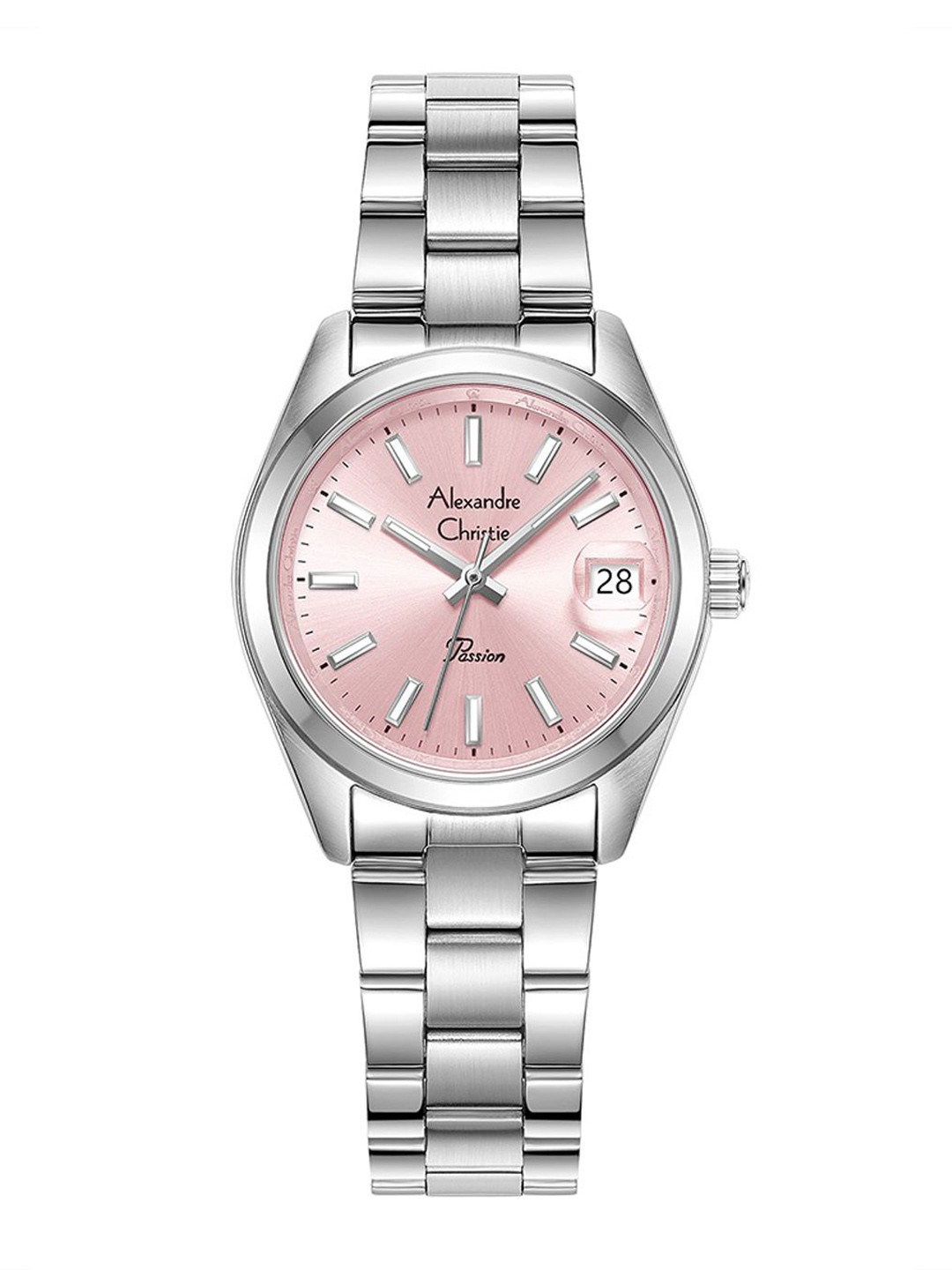 Alexandre Christie Women Round Dial & Stainless Steel Analogue Watch 2B54LDBSSLK