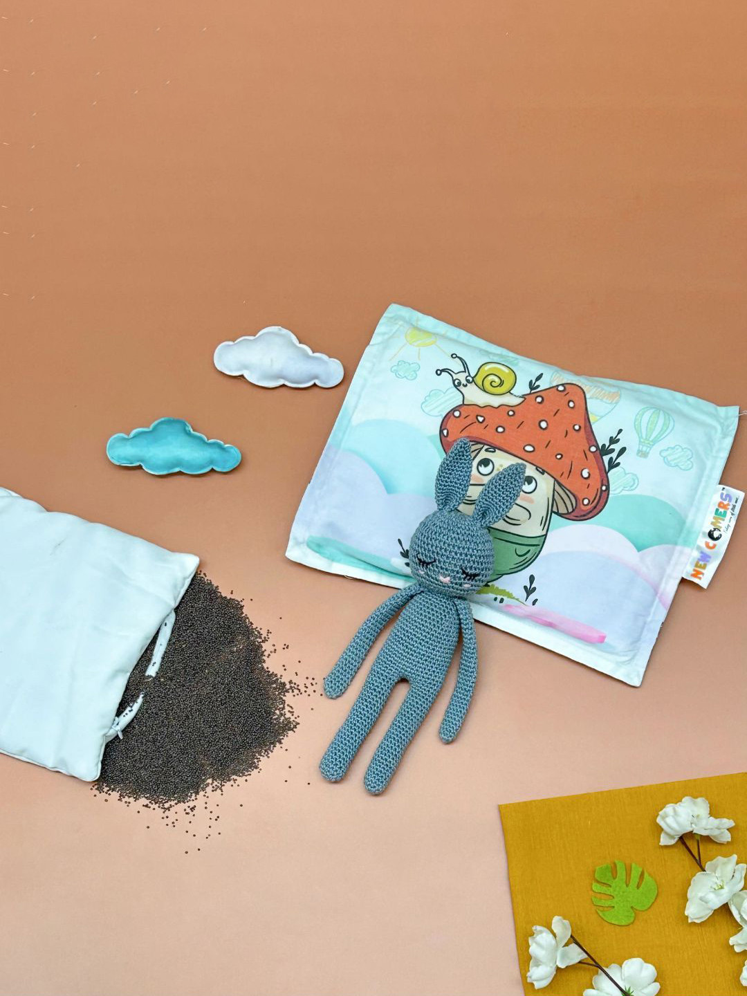 NEW COMERS Infants Printed Baby Pillow