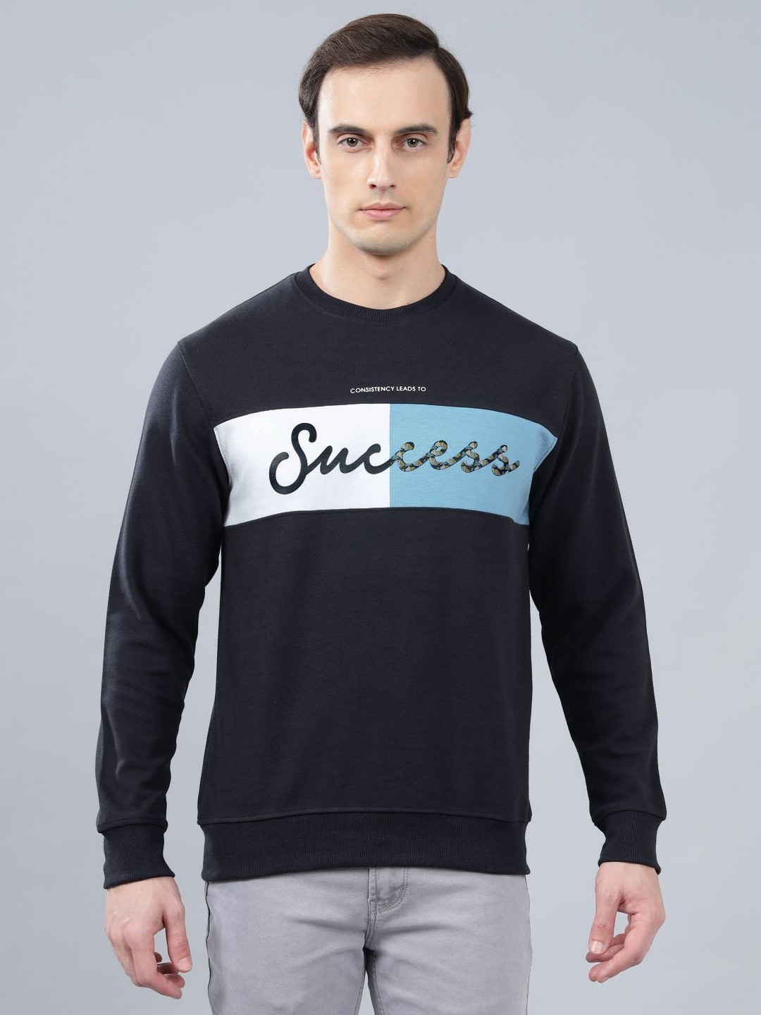 Cantabil Men Regular Fit Typography Printed T-shirt For Winter