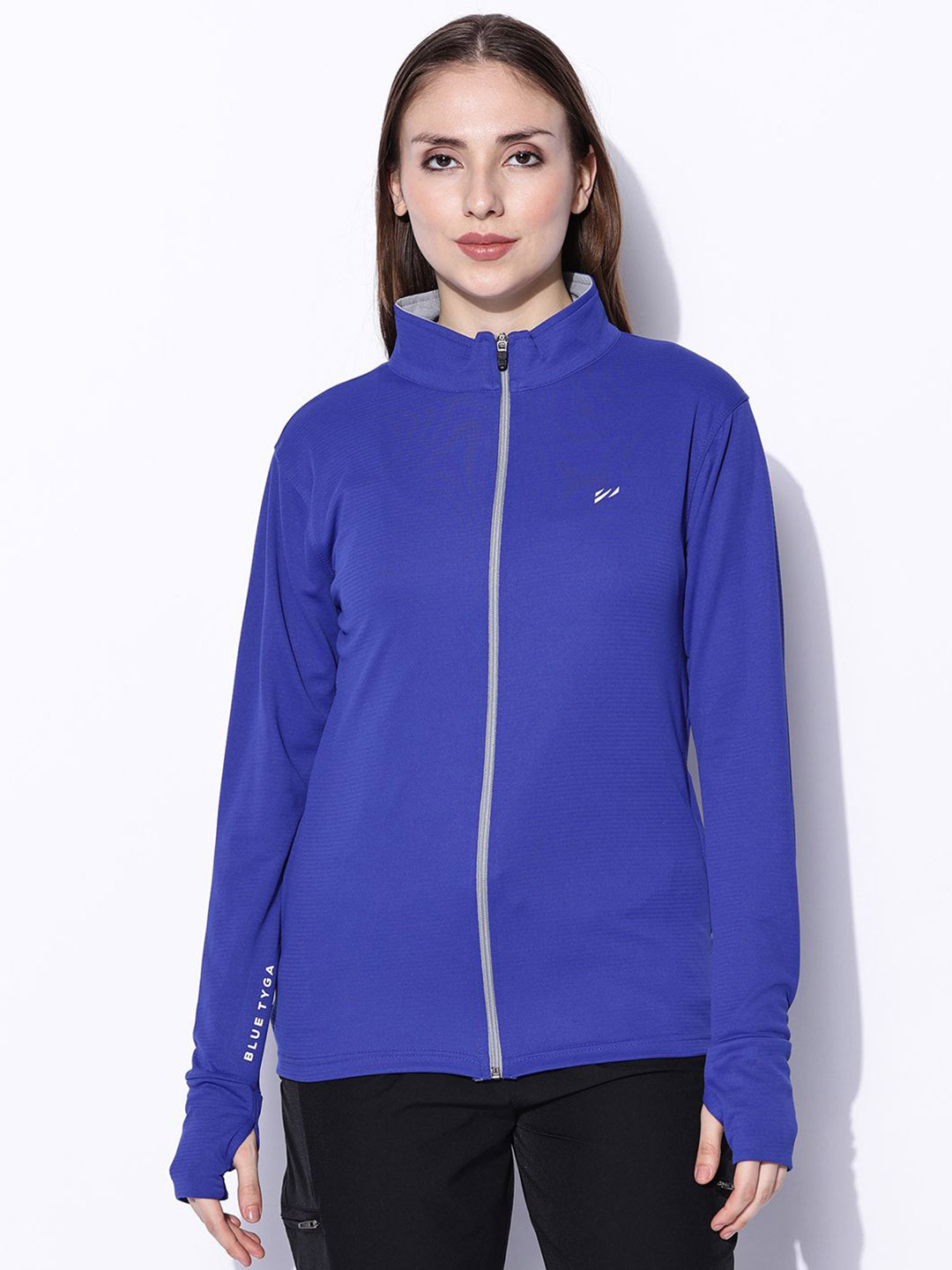 BLUE TYGA Women Lightweight Longline Outdoor Sporty Jacket