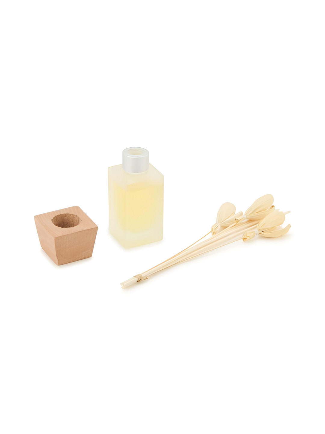 Fabindia Yellow & Beige Dried Flowers Sughandh Diffuser