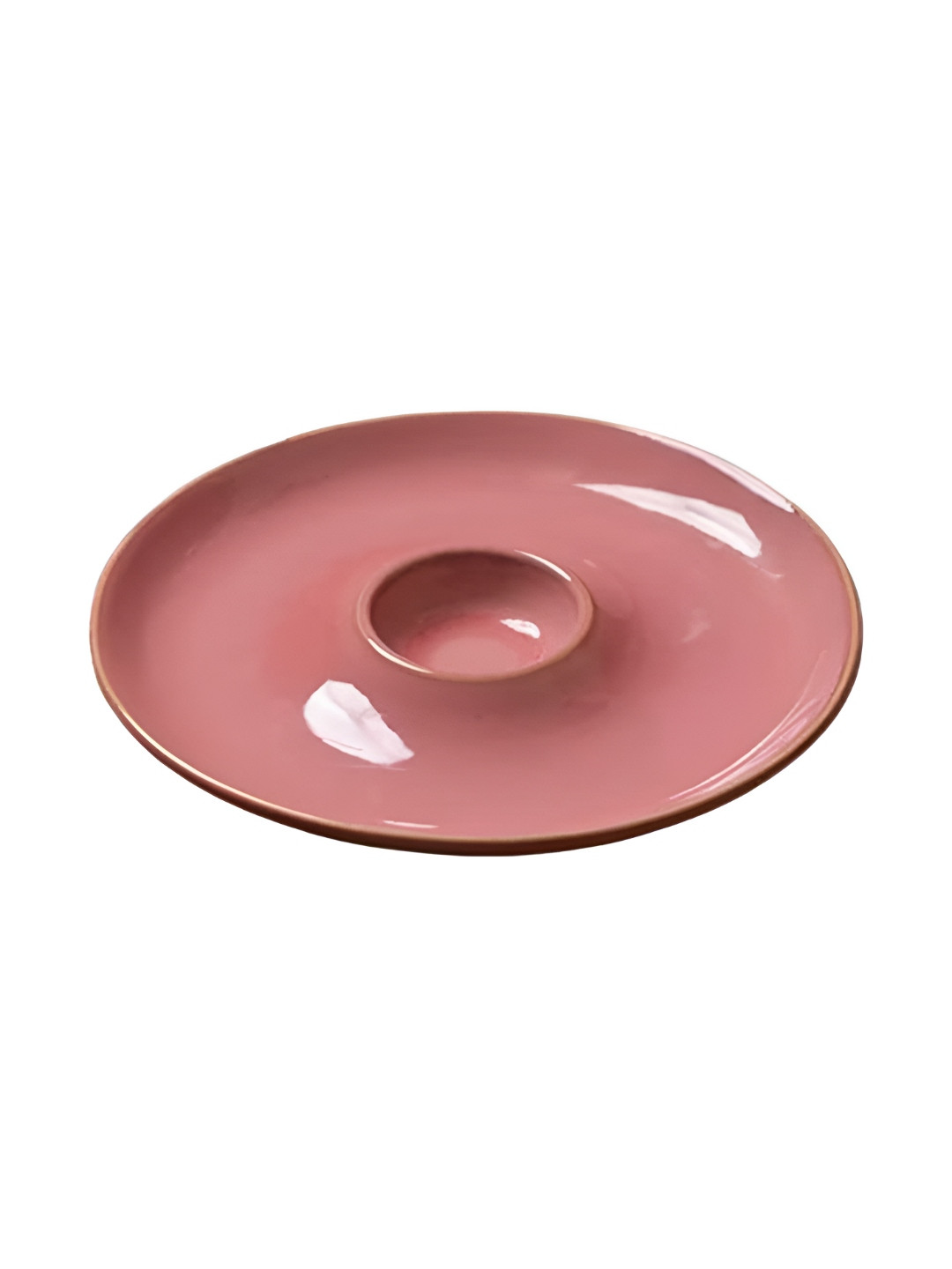 AMALAFIEE CERAMICS Pink Ceramic Microwave Safe Food Platter
