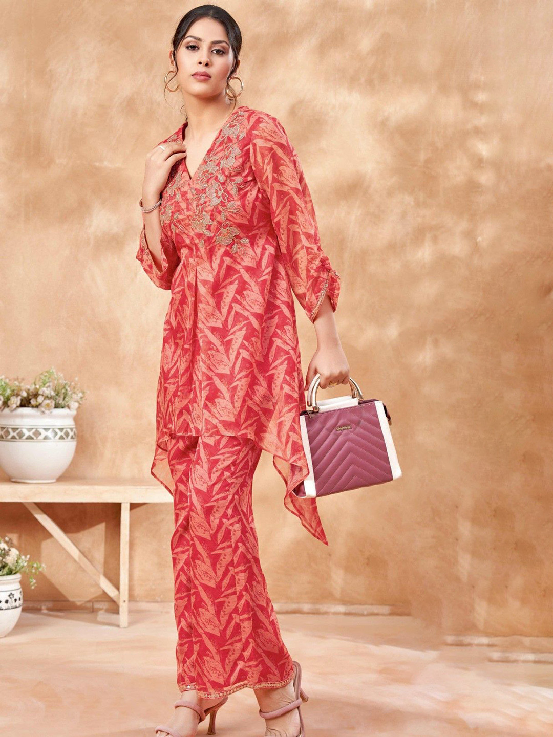 AUTUMN LANE Normichi Floral Printed Tunic With Trouser