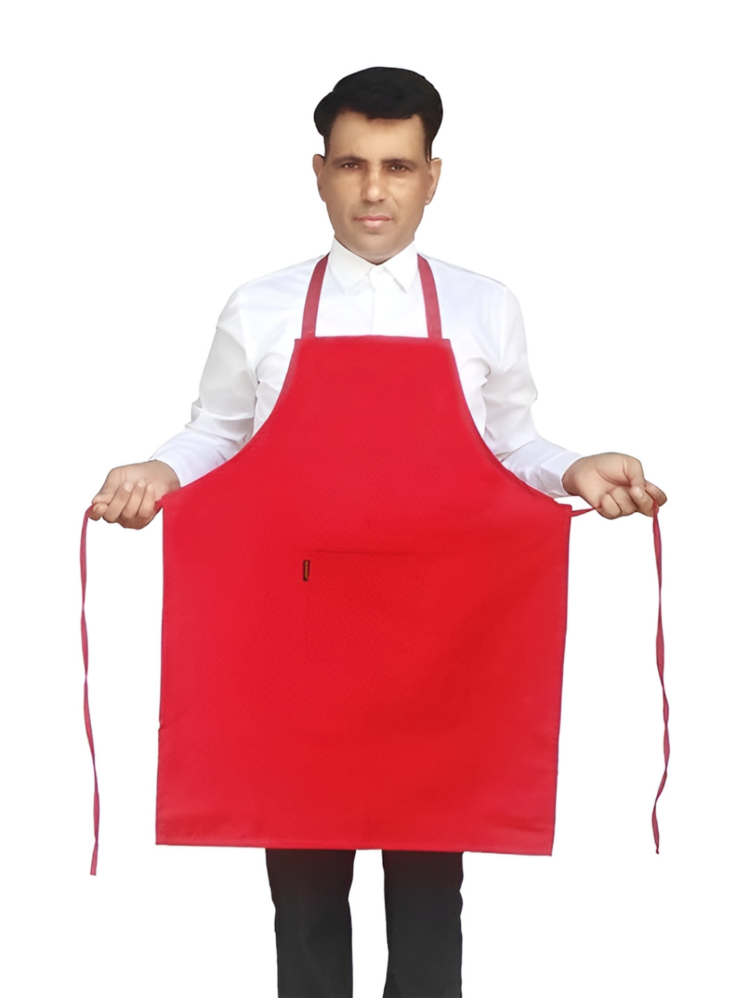 SWITCHON Unisex Red 2 Pieces Apron With Hat