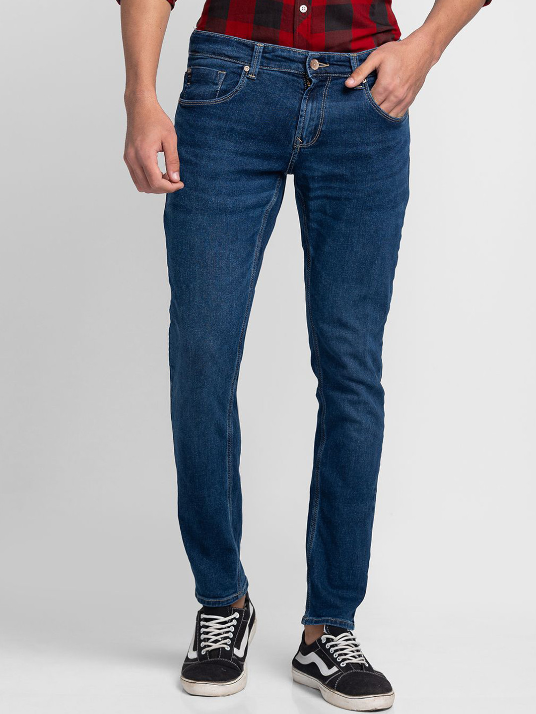 SPYKAR Men Skinny Fit Low-Rise Stretchable Jeans