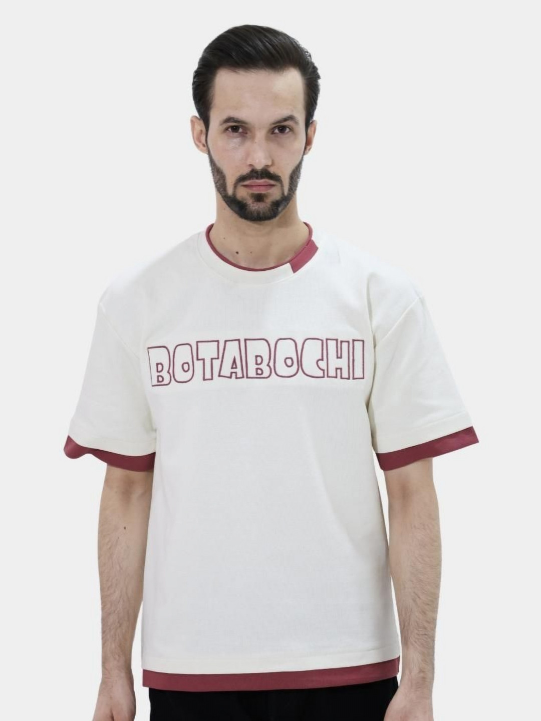 BOTABOCHI Men Typography Printed Round Neck Cotton T-shirt