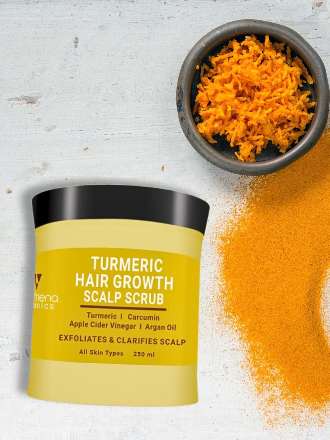 Volamena Turmeric Hair Growth Scalp Scrub For Exfoliate & Clarifies Scalp 250 ml