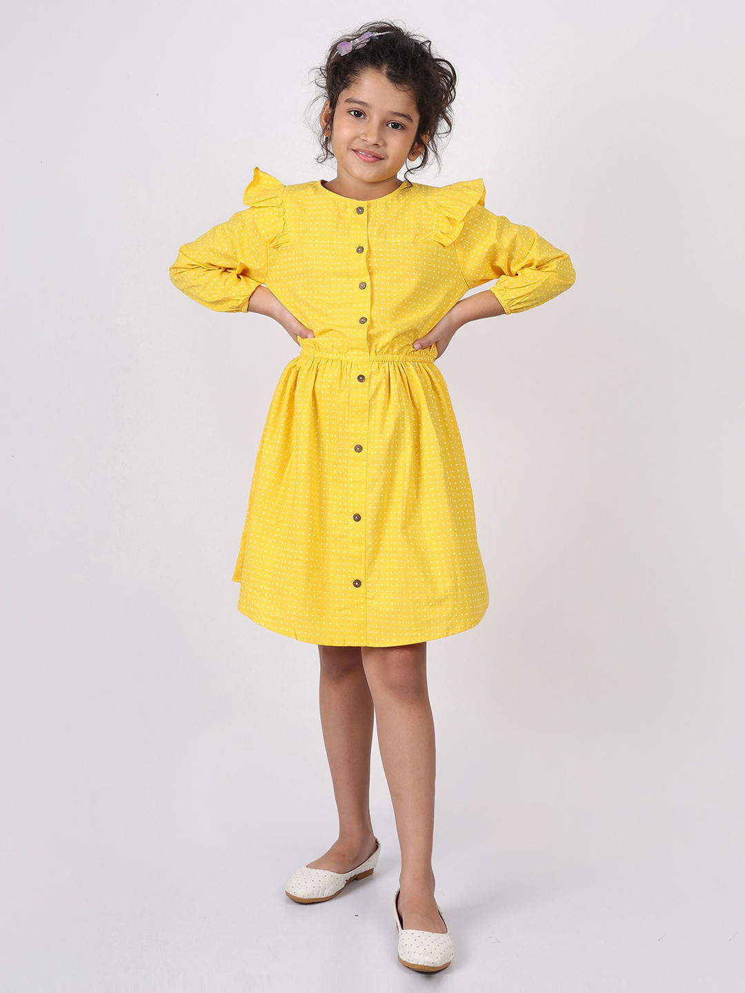 SILK SPARROW Girls Fit & Flare Dress