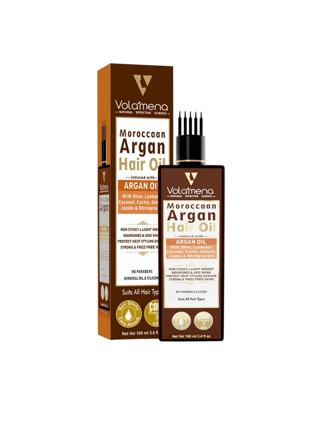 Volamena Moroccan Argan Hair Oil To Protect Heat & Styling Damage 100 ml