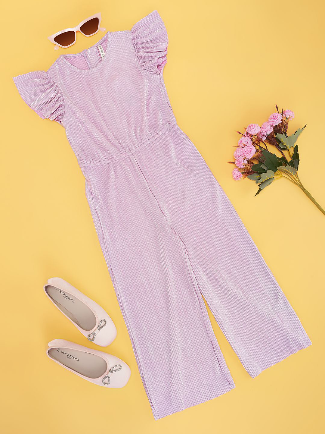 Pantaloons Junior Girls Basic Jumpsuit 8909044625762-ORCHID BLOOM