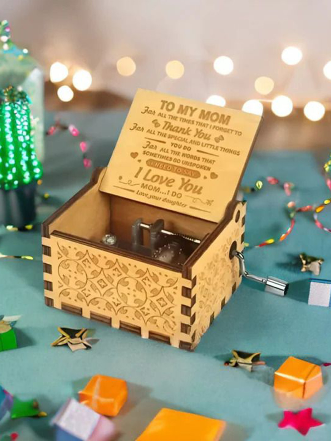 Awestuffs To My Mom Music Gift Box Scratch Resistant DIY Kit Activity Toys & Games