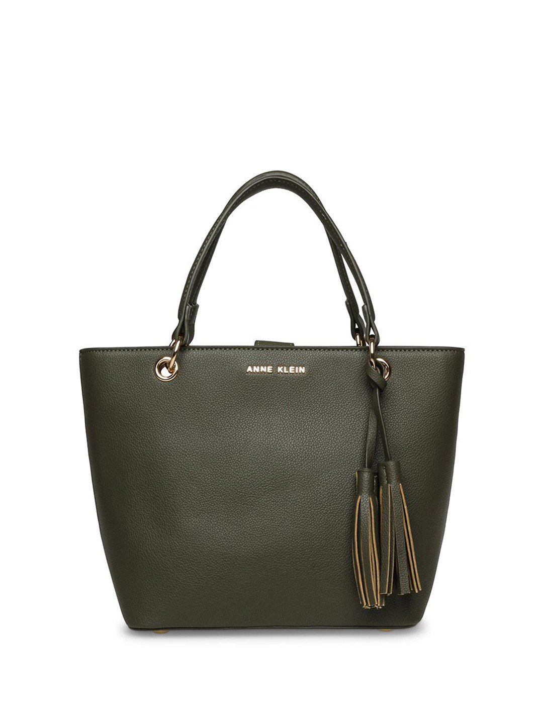 ANNE KLEIN Women Structured Tote Bag with Tasselled