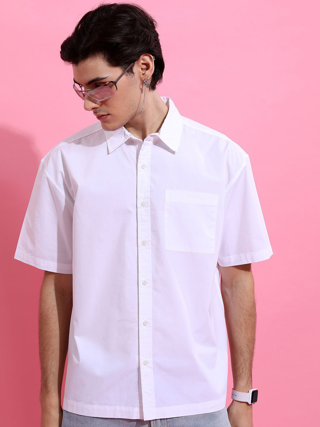 Highlander Men Solid Relax Fit Casual Shirt