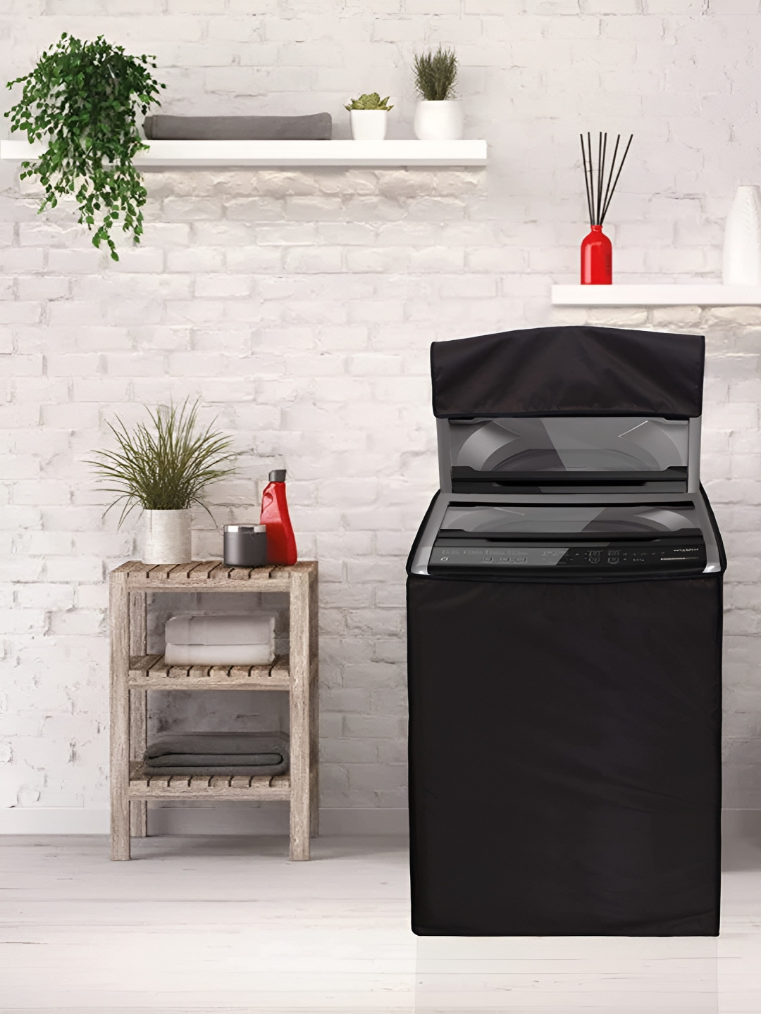 LooMantha Brown Top Load Washing Machine Cover