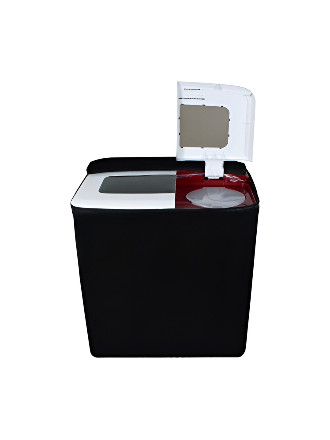 LooMantha Black Top Load Washing Machine Cover