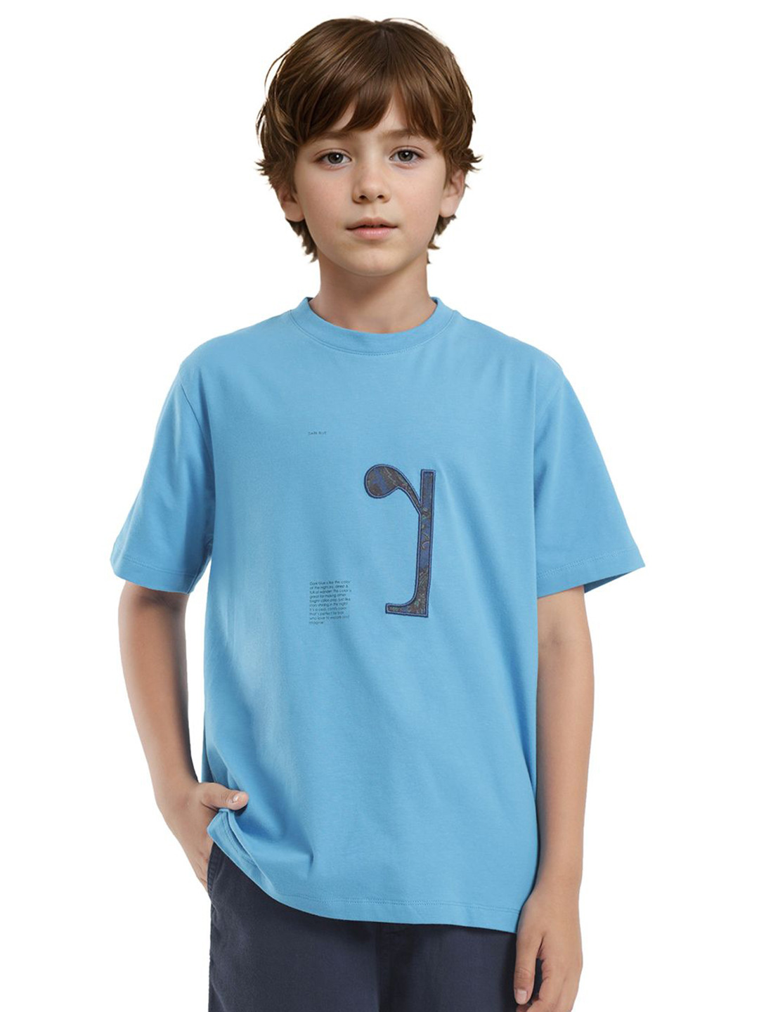 Rare Ones Boys Embroidered Crew Neck T-Shirt