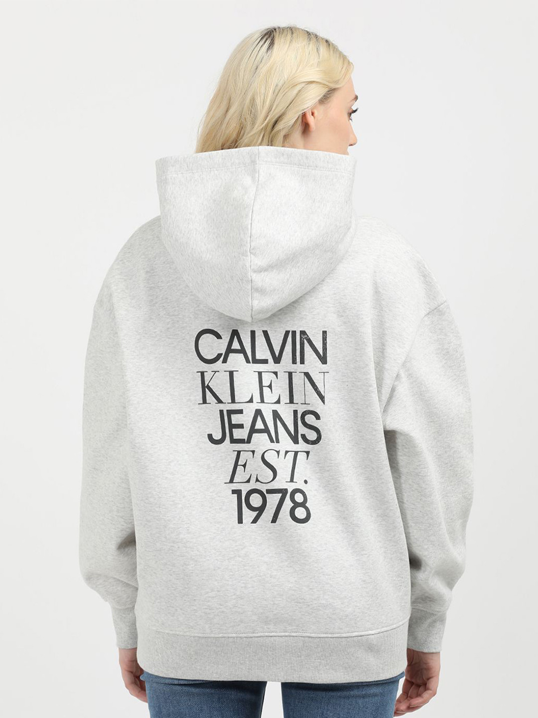 Calvin Klein Jeans Graphic Printed Women Hooded Sweatshirt