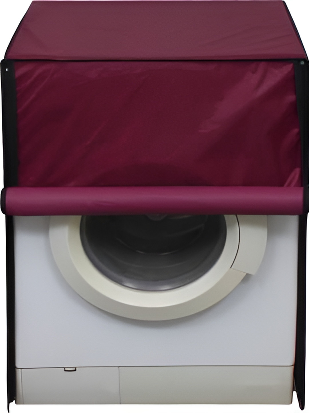 LooMantha Maroon Foldable Washing Machine Cover