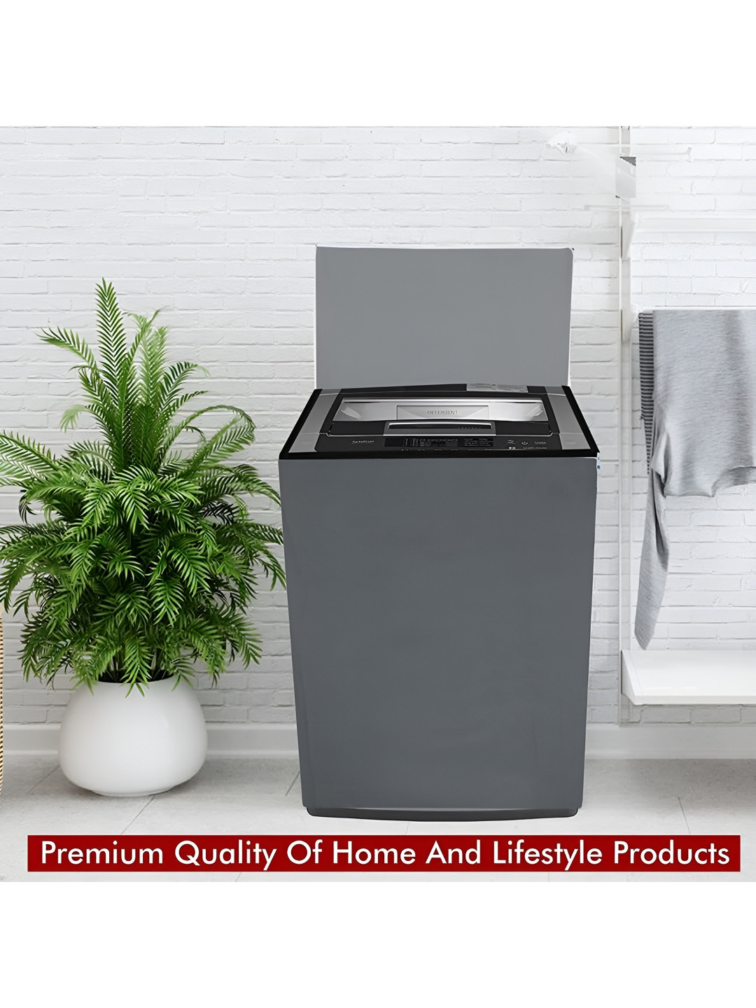 LooMantha Grey Washing Machine Cover