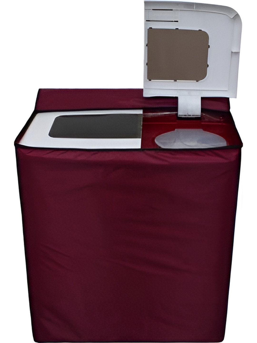 LooMantha Maroon Washing Machine Cover