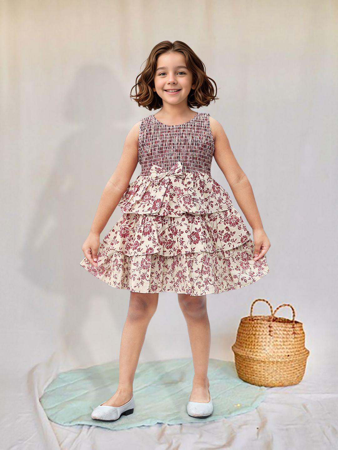 Toonyport Animal Printed Sleeveless Fit & Flare Dress