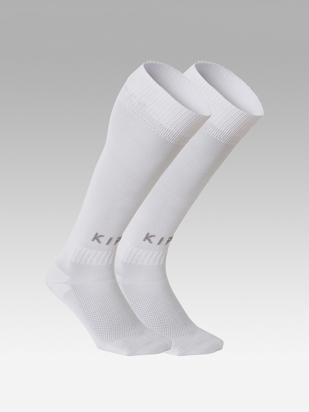 Decathlon KIPSTA - Kids White Essential Football High Socks
