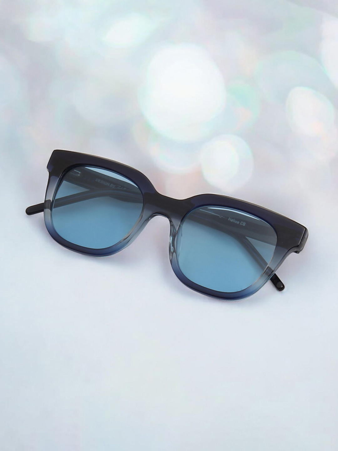 Ted Smith Unisex Round 100% Acetate Sunglasses With Polarised & UV Protected Lens