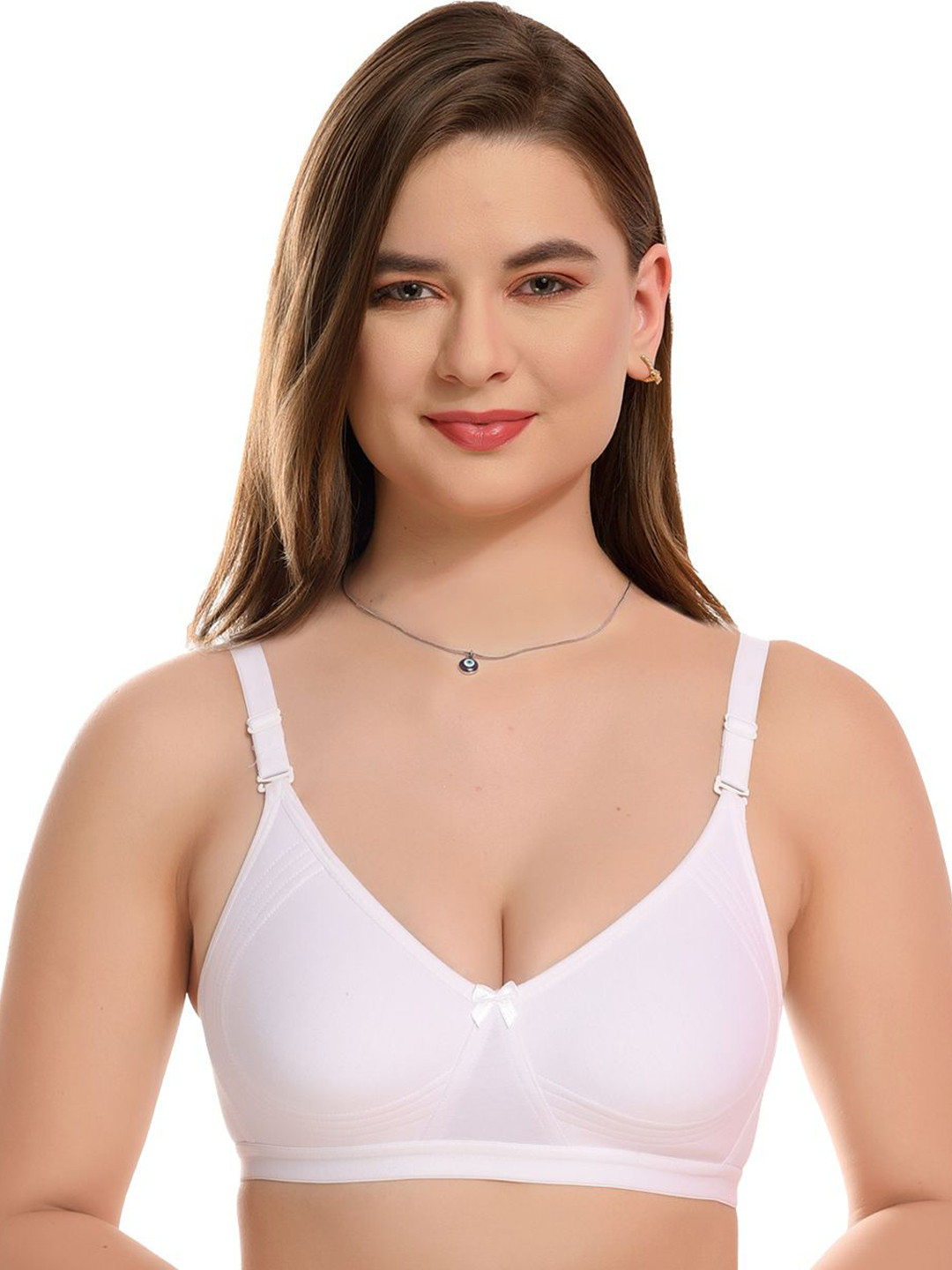 don't Shy Women Nonpadded  Solid Full Coverage Bra