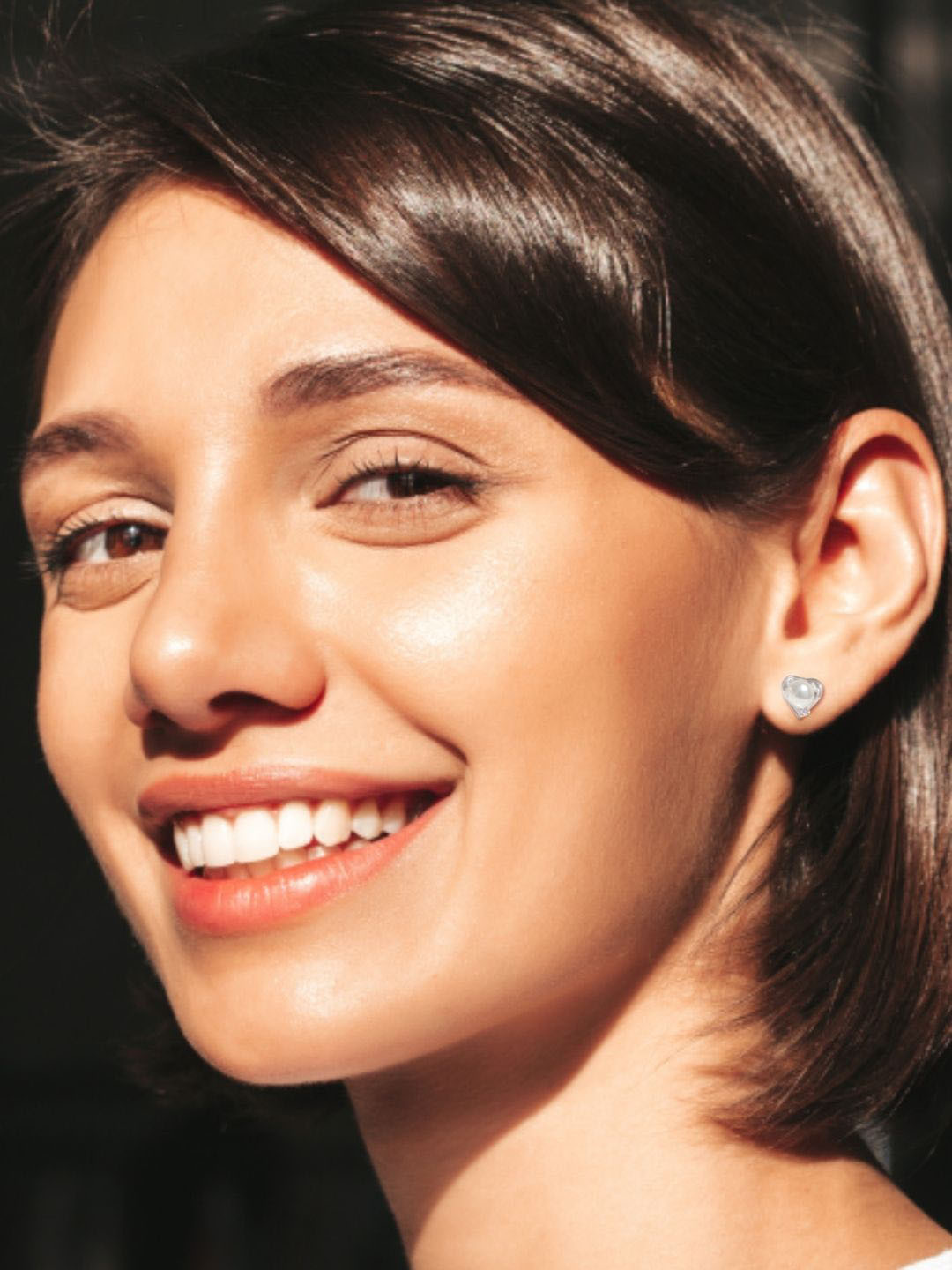 HighSpark 925 Sterling Silver Contemporary Pearls Studs