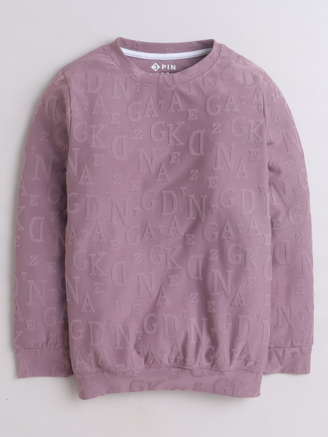 3PIN Boys Self Design Typography T-shirt