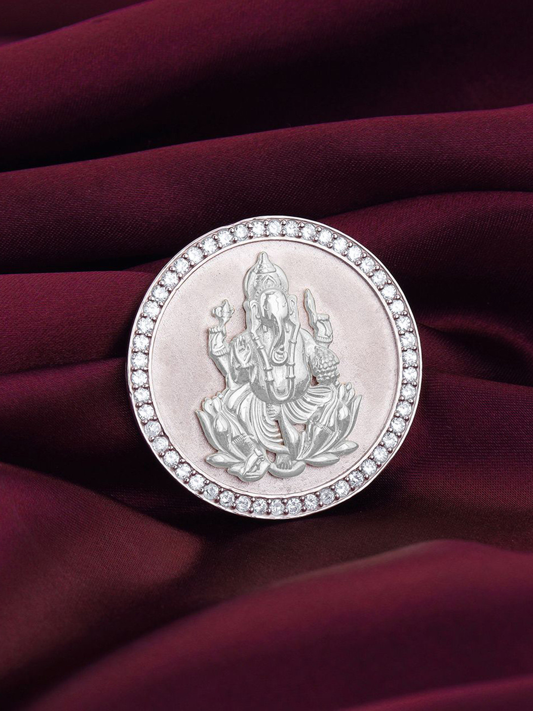 GIVA Set Of 3 Lord Ganesha 925 Silver Coins-10gm each