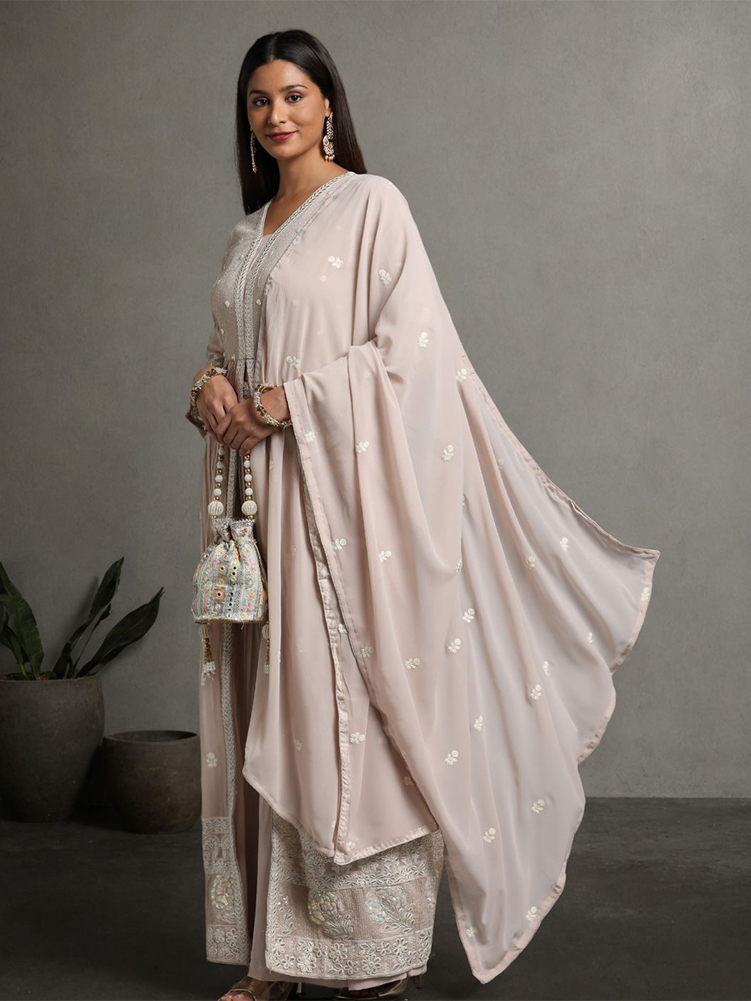 Miss Ethnik Embroidered Ready to Wear Lehenga & Blouse With Dupatta