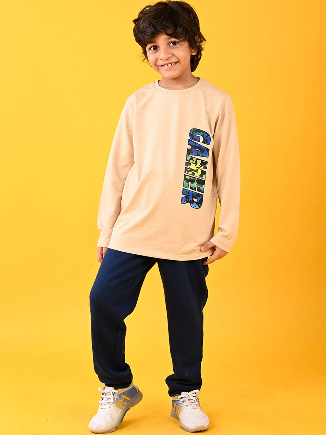 Anthrilo kids Boys Printed T-Shirt Jogger Clothing Set