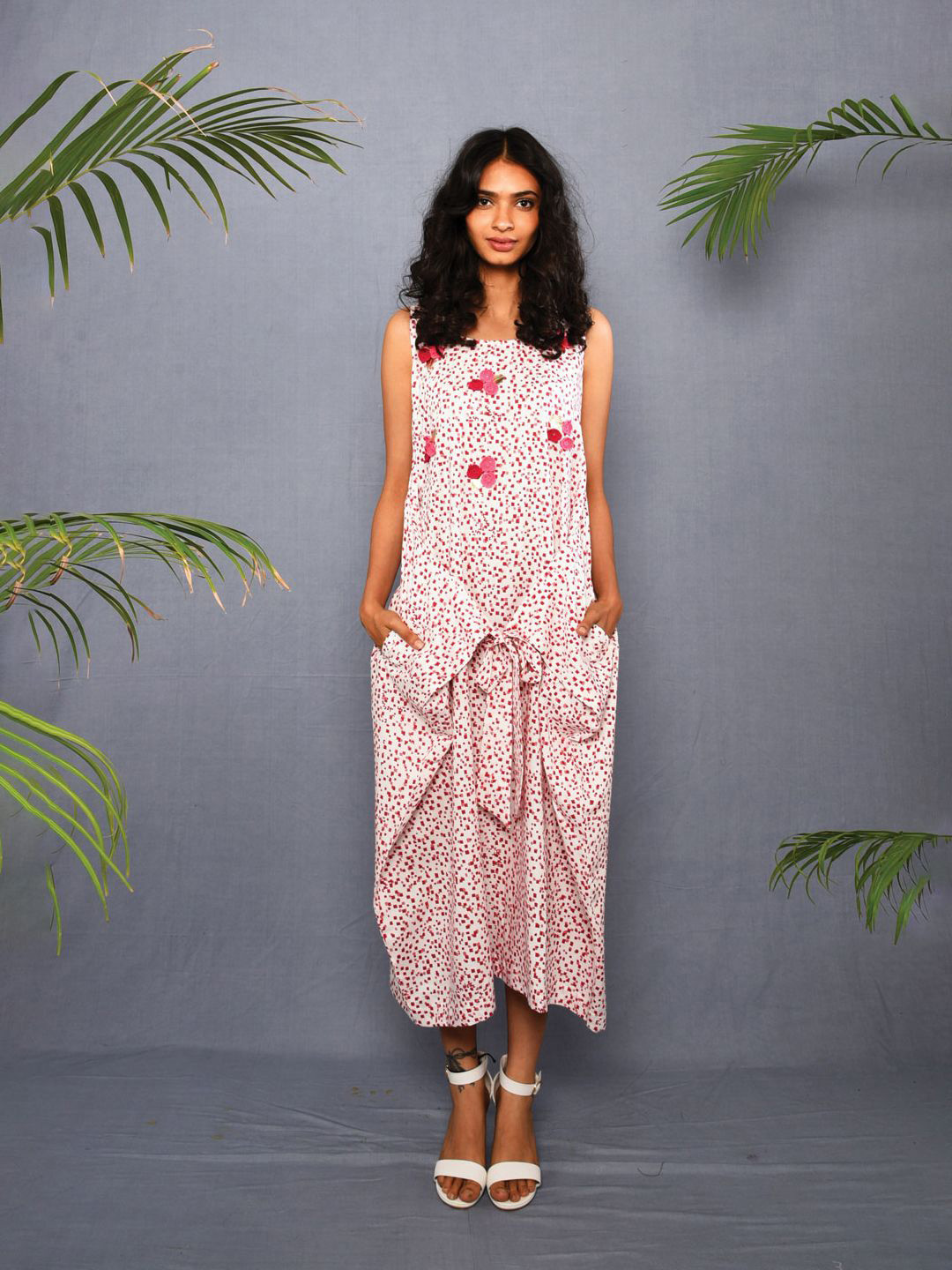 Aapro A-Line Midi Dress