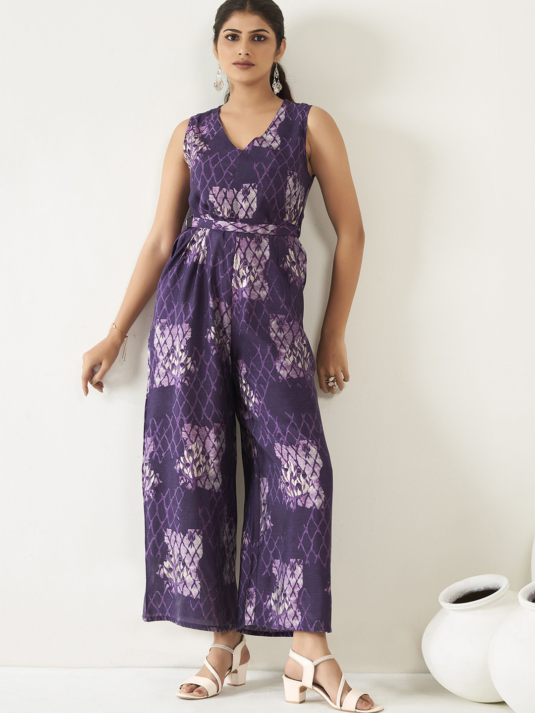 Anouk Modal Printed Basic Jumpsuit