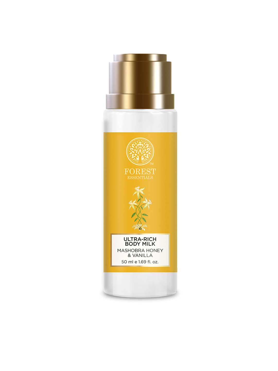 Forest Essentials Ultra-Rich Body Milk Mashobra Honey & Vanilla Natural Body Lotion - 50ml