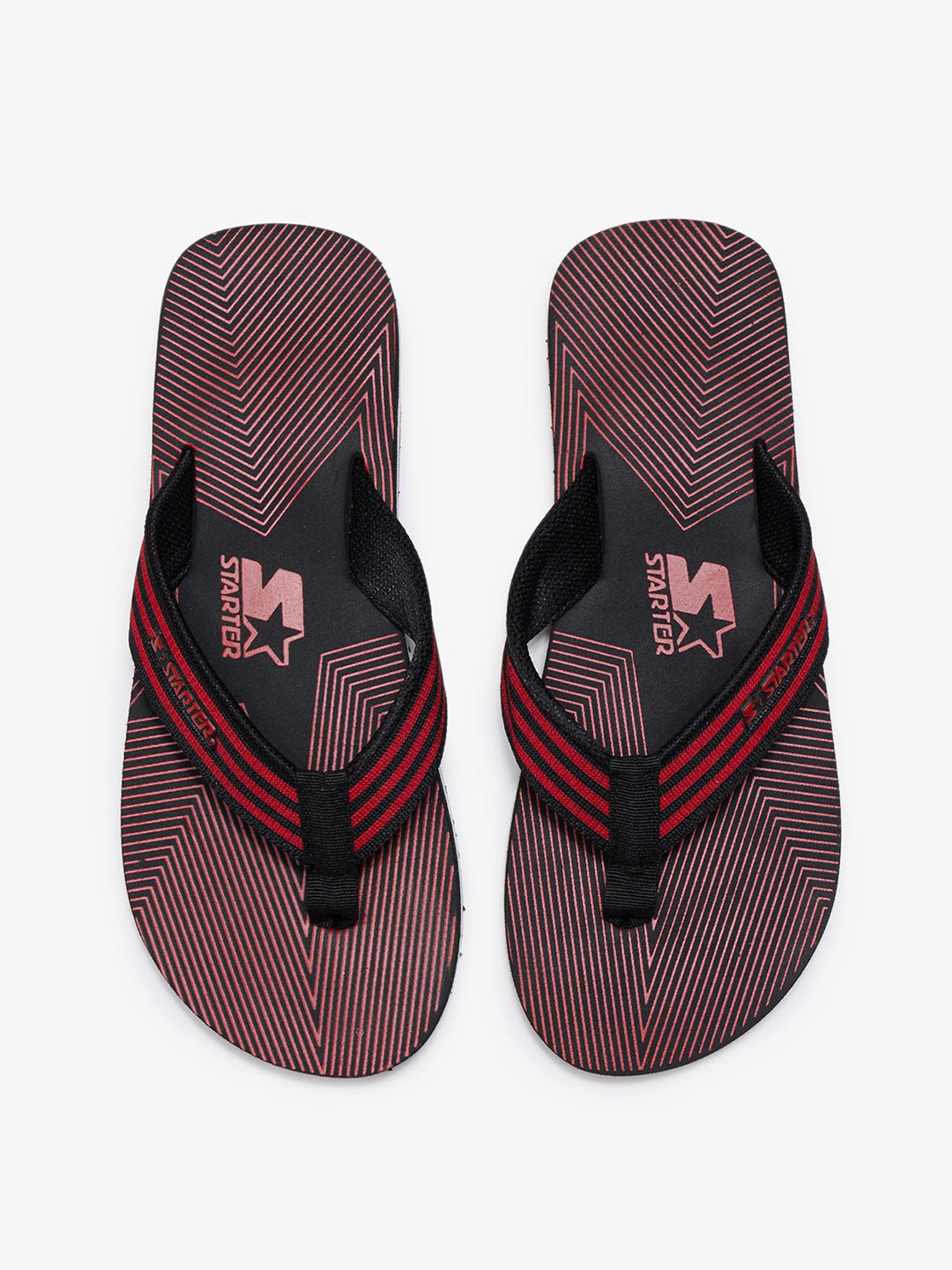 STARTER Men Striped Thong Flip-Flops