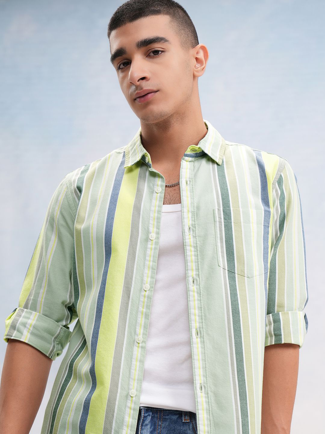 KETCH Men And Striped Regular Fit Shirt