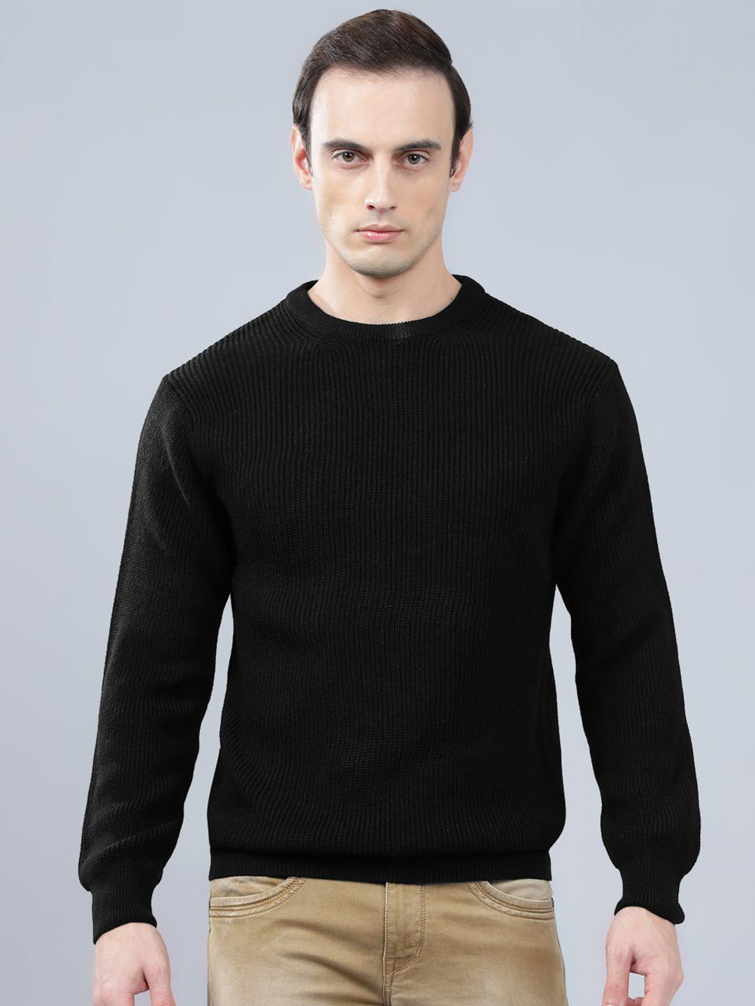 Cantabil Men Ribbed Pullover Sweater