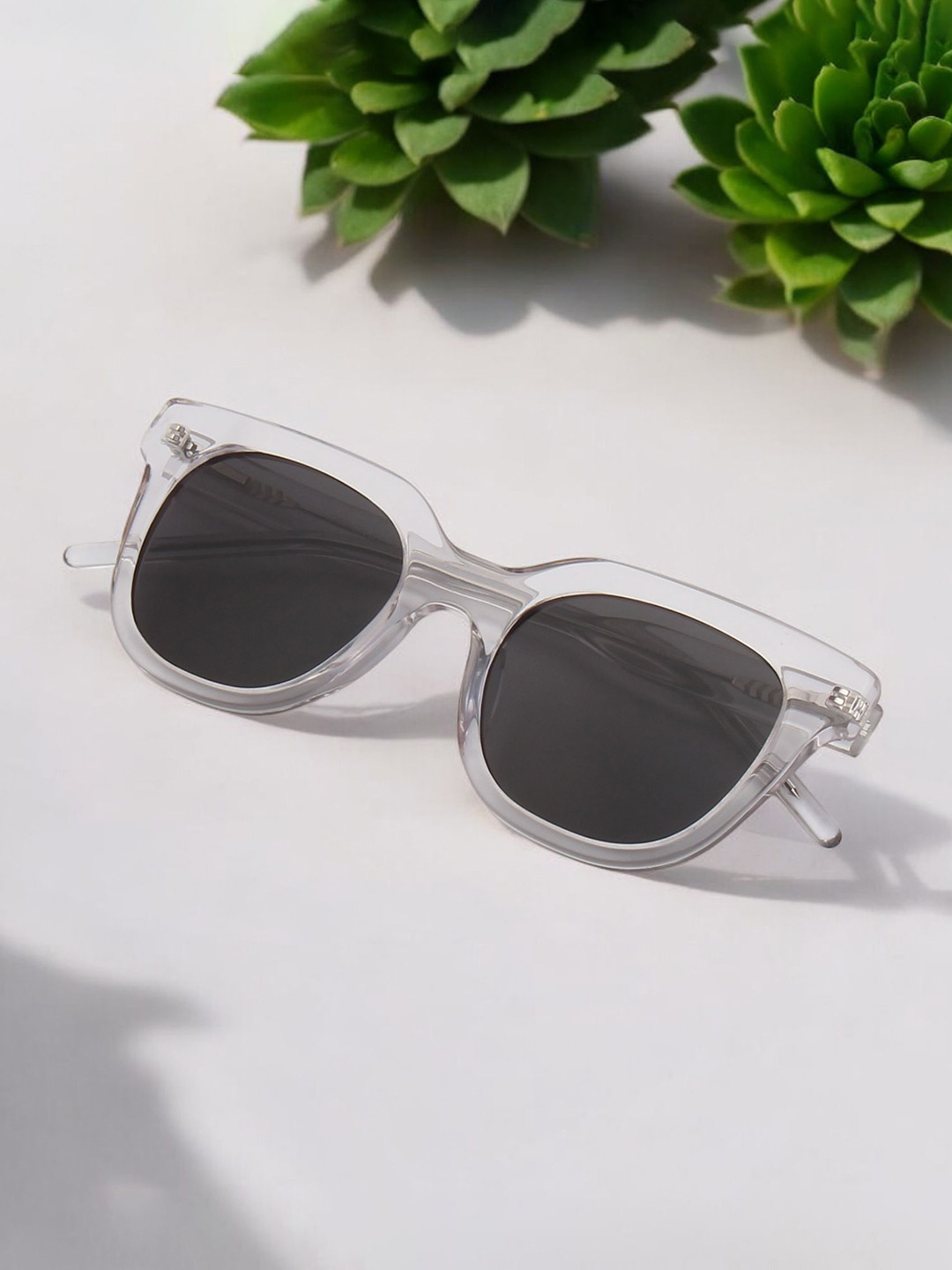 Ted Smith Unisex Round 100% Acetate Sunglasses with Polarised and UV Protected Lens